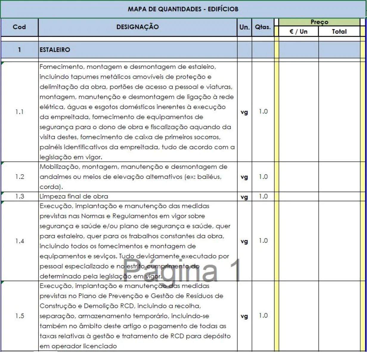 Contract Specification